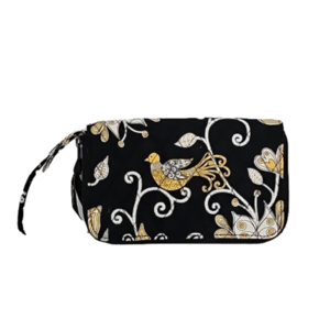 VERA BRADLEY "Yellow Bird" Zip Around Wallet/Wristlet Clutch